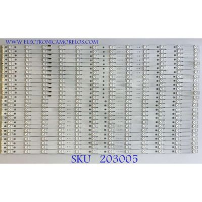 KIT DE LEDS PARA TV SONY ORIGINAL 26 PIEZAS / NUMERO DE PARTE  MBL-85030DC24AU0L / BGO 85-L MBL-85030DC24AU0R / BGO 85-R MBL-85030DC24AU0L / L3DI7162 / PANEL YD9S085DTU01 / MODELO XBR-85X950G / XBR85X950H