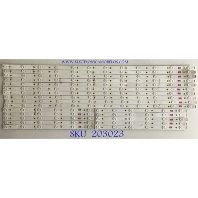 KIT DE LED'S PARA TV VIZIO ((20 PIEZAS)) / NUMERO DE PARTE LB6507Q V0_01 / LB6507Q V1_01 / 210BZ06DRB339CP02L / 210BZ12DLB339CP02L / PANEL TPT650UA-QVN07-V M / MODELO M658-G1