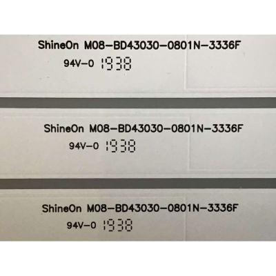 KIT DE LED´S PARA TV INSIGNIA (3 PIEZAS) / M08-BD43030-0801N-3336F / 70401-00903 / SA7EZL7Y / PANEL BOEI430WU1-01 / MODELO NS-43D420NA20  - Imagen 4