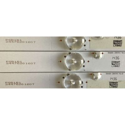 KIT DE LEDS PARA TV INSIGNIA (3 PIEZAS) / 2447620160T / SineOn 2D01343 REV.B / YM3MSHM3 / FM3MSG1A / PANEL BOEI320WX1-01 / MODELO NS-32D220NA18 - Imagen 2