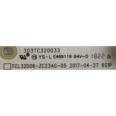KIT DE LEDS PARA TV TCL (2 PIEZAS)/ 4C-LB320T-ZC8 / 303TC320033 / TCL32D06-ZC23AG-05 / 2300000201-1 / PANEL LVW320LGDX E0004 - Imagen 3