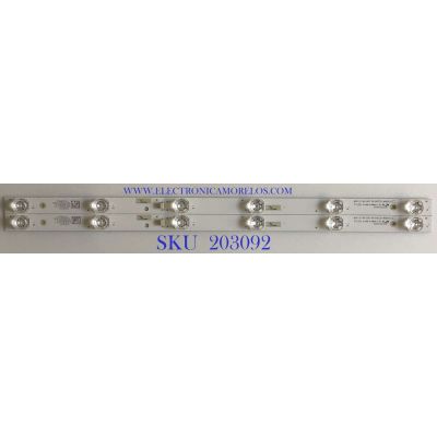 KIT DE LEDS PARA TV TCL (2 PIEZAS)/ 4C-LB320T-ZC8 / 303TC320033 / TCL32D06-ZC23AG-05 / 2300000201-1 / PANEL LVW320LGDX E0004