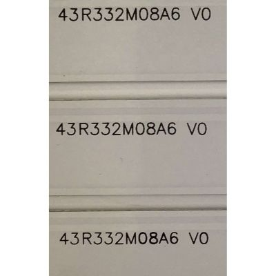 KIT DE LEDS PARA TV VIZIO ORIGINAL 3 PIEZAS / NUMERO DE PARTE 43R332M08A6 / 43R332M08A6 V0 / 43R332M08A6 V1 / 70401-00815 / 2970530 / D230-0000XB3043801 / D230-002PXB3043802 / PANEL BOEI430WU1-H / MODELOS D43FX-F4 / D43FX-F4 LHBFVNMV - Imagen 3