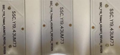 KIT DE LEDS PARA TV LG (3 PIEZAS) / EAV64755701 / SSC_Y19_TRIDENT_43UM73_REV00_181029 / SSC_Y19_43UM73 / PANEL NC430DQG-ABHX3 / MODELO 43UM7300AUE.BUSFLJM - Imagen 3