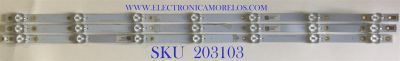 KIT DE LEDS PARA TV INSIGNIA / ((3 PIEZAS)) / 210BZ07D0B33MDC00L / TT3210A V0_00 / 18465000493 / 3D533000005E / PANEL TPT3156B5-1A058.L / MODELO NS-32DF310NA19