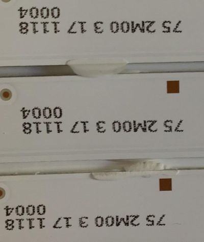 KIT DE LEDS PARA TV ONN ((3 PIEZAS)) / 261501000050 / 12-43K600-3030-0D35-3X8-170920 / 170920 / 75 2M00 3 17 1118 0004 / PANEL HV430FHB-N10 / MODELO OMC18TV002 - Imagen 3