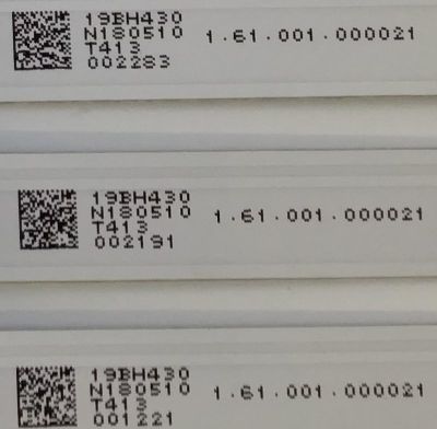 KIT DE LEDS PARA TV ONN / JL.D43081330-083DS-M / 19BH430 / N180510 / 1.61.001.000021 / MODELO 43'' - Imagen 4