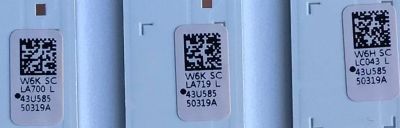 KIT DE LED'S PARA TV SAMSUNG (6 PIEZAS) / BN96-50319A / BN96-50320A / V0T7-430SMA-R0 / V0T7-430SMB-R0 / LM41-00885A / LM41-00886A / R1.0_TBD_100_7Pi / D3_CFM_R5 / D3_CFM_L5 / JL.D430A1330-408AR-M_V02 / MODELOS UN43TU8000 / UN43TU7000 / QN43Q60 - Imagen 3