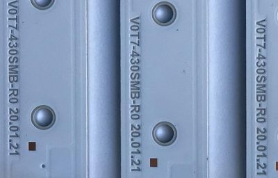 KIT DE LED'S PARA TV SAMSUNG (6 PIEZAS) / BN96-50319A / BN96-50320A / V0T7-430SMA-R0 / V0T7-430SMB-R0 / LM41-00885A / LM41-00886A / R1.0_TBD_100_7Pi / D3_CFM_R5 / D3_CFM_L5 / JL.D430A1330-408AR-M_V02 / MODELOS UN43TU8000 / UN43TU7000 / QN43Q60 - Imagen 5