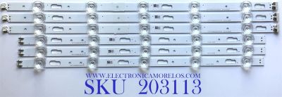 KIT DE LED'S PARA TV SAMSUNG (6 PIEZAS) / BN96-50319A / BN96-50320A / V0T7-430SMA-R0 / V0T7-430SMB-R0 / LM41-00885A / LM41-00886A / R1.0_TBD_100_7Pi / D3_CFM_R5 / D3_CFM_L5 / JL.D430A1330-408AR-M_V02 / MODELOS UN43TU8000 / UN43TU7000 / QN43Q60