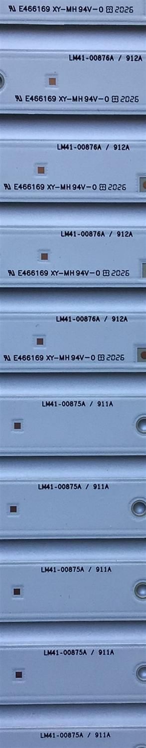 KIT DE LED'S PARA TV SAMSUNG ((10 PIEZAS)) / NUMERO DE PARTE BN96-50313A / BN96-50314A / 50313A / 50314A / SVC650AG6_R / SVC650AG6_L / LM41-00875A / LM41-00876A / MODELOS UN65TU60 / UN65TU80 / UN65TU82 / UN65TU / UN65CU - Imagen 6