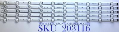 KIT DE LEDS PARA TV LG (5 PIEZAS) / EAV64756301 / SSC_Y19.5_Trident_70UM73_S / SSC_Y19.5_Trident_70UM73_REV00_200102 / PANEL NC700DQE-VSHX1 / MODELO 70UN7070PUA