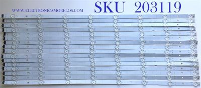KIT DE LEDS PARA TV SONY (16 PIEZAS) / LB7502A / LB7502A V0_01 / E469119 / PANEL YDAF075DND01 / MODELO XBR-75X900H