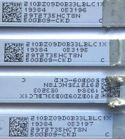 KIT DE LEDS ORIGINAL PARA TV LG 4 PIEZAS / NUMERO DE PARTE LB-DM3030 / LB-DM3030-GJ0D35504X9GB09-1-T / 210BZ09D0B / 50GB09-CKD / E257384 / 19384 / 29T2T35HCT8N / PANEL TPT500B5-U1T01.D REV:S04AA / DISPLAY CV500U1-T01 REV:06 / MODELO 50UM6900PUA.CUSRLH - Imagen 2