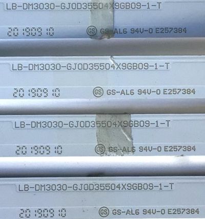 KIT DE LEDS ORIGINAL PARA TV LG 4 PIEZAS / NUMERO DE PARTE LB-DM3030 / LB-DM3030-GJ0D35504X9GB09-1-T / 210BZ09D0B / 50GB09-CKD / E257384 / 19384 / 29T2T35HCT8N / PANEL TPT500B5-U1T01.D REV:S04AA / DISPLAY CV500U1-T01 REV:06 / MODELO 50UM6900PUA.CUSRLH - Imagen 3