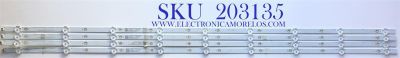 KIT DE LEDS ORIGINAL PARA TV LG 4 PIEZAS / NUMERO DE PARTE LB-DM3030 / LB-DM3030-GJ0D35504X9GB09-1-T / 210BZ09D0B / 50GB09-CKD / E257384 / 19384 / 29T2T35HCT8N / PANEL TPT500B5-U1T01.D REV:S04AA / DISPLAY CV500U1-T01 REV:06 / MODELO 50UM6900PUA.CUSRLH