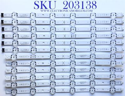 KIT DE LED'S PARA TV LG (12 PIEZAS) / EAV64998801 / EAV64998901 / Y19.5 TRIDENT 82UM75_A_S / Y19.5 TRIDENT 82UM75_B_S / Y19.5 TRIDENT 82UM75_A_REV00_191217 / TRIDENT 82UM75_B_REV00_191217 / PANEL'S HC820DQF-VCXR1 / HC820DQF-SLXR1 / MODELO 82UN857570PUC