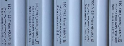 KIT DE LEDS PARA TV LG ORIGINAL 5 PIEZAS / NUMERO DE PARTE  EAV64992901 / SSC_Y19.5_Trident_65UM73_S / SSC_Y19.5_Trident_65UM73_REV00_190823 / E469119 / PANEL NC650DQG-ABHX7 / MODELO 65UN7300AUD - Imagen 3