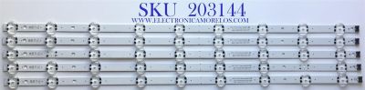 KIT DE LEDS PARA TV LG ORIGINAL 5 PIEZAS / NUMERO DE PARTE  EAV64992901 / SSC_Y19.5_Trident_65UM73_S / SSC_Y19.5_Trident_65UM73_REV00_190823 / E469119 / PANEL NC650DQG-ABHX7 / MODELO 65UN7300AUD