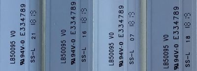 KIT DE LED'S PARA TV HISENSE (4 PIEZAS) / NUMERO DE PARTE 1196340 / LB50095 V0 / E334789 / PANEL HD500S1U01-L1/S0/GM/ROH / MODELO 50R6040E / 50R6E - Imagen 3