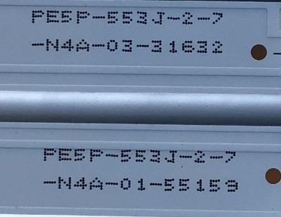 KIT DE LED'S PARA TV INSIGNIA (2 PIEZAS) / BX323030020599R / SSC-BX323030020599R-A-REV1.2 / SSC-BX323030020599R-B-REV1.2 / E 493538 / 09810104DC01 / 54M03J54505CA704PBX / 54M03J54505CA704PBX / PE5P-553J-2-7 / PANEL HV320WH8-F55 / MODELO NS-320310NA21 - Imagen 2