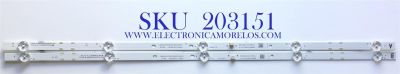 KIT DE LED'S PARA TV INSIGNIA (2 PIEZAS) / BX323030020599R / SSC-BX323030020599R-A-REV1.2 / SSC-BX323030020599R-B-REV1.2 / E 493538 / 09810104DC01 / 54M03J54505CA704PBX / 54M03J54505CA704PBX / PE5P-553J-2-7 / PANEL HV320WH8-F55 / MODELO NS-320310NA21
