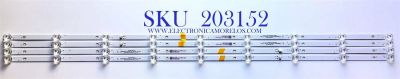 KIT DE LEDS PARA TV ATVIO ORIGINAL 4 PIEZAS / NUMERO DE PARTE 303XM500032 / XMNJ50D09-ZC26AG-02 / 2010055721-1 / 532WY500M05 / 190727AFS / E331251 / PANEL LS500PU1L03 / MODELO ATV5017ILED