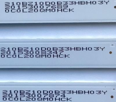 KIT DE LED'S PARA TV INSIGNIA (3 PIEZAS) / NUMERO DE PARTE IC-A-AOAG43DA87 / 210BZ10D0B33HBH0 3Y / 0 C0L20QM0HCK / DB04b / PANEL TPT430U3-QVN03.U / MODELO NS-43DF710NA21 - Imagen 2