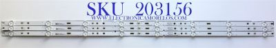 KIT DE LED'S PARA TV POLAROID (3 PIEZAS) / NUMERO DE PARTE 303HK430038 / HK43D08-ZC22AG-09 / BMTC/HK430M05 / E331251 / 2010048103-2 / 181107A8 / 230101009760 / PANEL PT430CT01 / MODELO PTV4317ILED