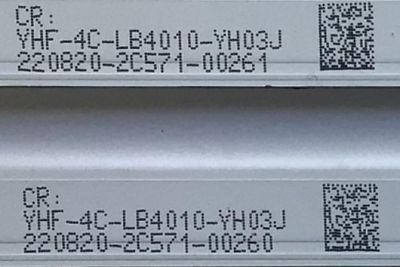 KIT DE LED'S PARA TV TCL ((2 PIEZAS)) / NUMERO DE PARTE TCL-GIC-40D6-2X10-3030 / TCL-GIC-40D6-2X10-3030-10EA-LX20180417 / 4C-LB4010-YH / PANEL LVF395NDEL MD9W06 / MODELOS 40S325 / 40S325LAAA / 40S325LACA / 40S325TACA / 40S325MACA / 40S330 / 40FE5606 - Imagen 2