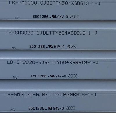 KIT DE LED'S PARA TV INSIGNIA (4 PIEZAS) / NUM DE PARTE LB-GM3030-GJBETTY504X8BB19-1-J / LB-GM3030-GJBETTY504X8BB19-1-S / 210BZ08D0B33LBLC7X / 50BB19-1-CKD / 210BZ08D0B334BLC4X / PANEL TPT500B5-U2T01.D  / MODELO NS-50DF710NA21 / NS-50F301NA22 - Imagen 2