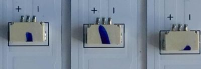 KIT DE LED'S PARA TV HITACHI (3 PIEZAS) / NUMERO DE PARTE  303TC430040 / TCL43D07-ZC62AG-03 / 4C-LB430T-ZC9 / TC430M13 / 200511BF1 / PANEL LVF430PADX E0090 / MODELO 43D33 - Imagen 2