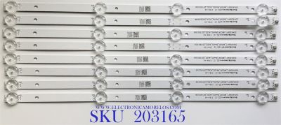 KIT DE LED'S PARA TV TOSHIBA (8 PIEZAS) / NUMERO DE PARTE  SVK430AF1_WICOP_REV05_4LED_20190306 / A114E3 / E78030 / 3784-0A / L0317T / M1EX1 / PANEL K430WDRD / MODELO TF-43A810U21