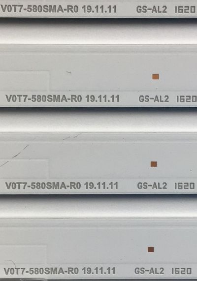 KIT DE LEDS ORIGINAL PARA TV SAMSUNG 8 PIEZAS / NUMERO DE PARTE BN96-50458A / BN96-50459A / V0T7-580SMA-R0 / V0T7-580SMB-R0 / GS-AL2 / PANEL'S CY-BT058HGCV1H / CY-BT058HGPV1H / MODELOS UN58TU700D / UN58TU7000 / UN58TU700DFXZA / UN58TU7000FXZA XC04 - Imagen 6