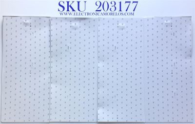 KIT DE LED'S PARA TV TCL (16 PIEZAS) / NUMERO DE PARTE 4C-LB65K0-HR0 / HR/18/200806/00146 / 00WV8/M80DQ90 / 4C-LB65K0-HR06F / 4C-LB65K0-HR08F / 4C-LB65K0-HR05F / 65R63 D1 / 65HR231MK0A0 / PANEL LVU650NDHL / MODELO 65R635