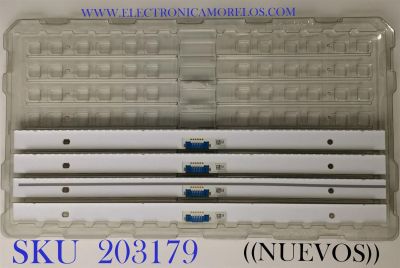 KIT DE LEDS PARA TV SAMSUNG NUEVOS / 4 PZ ORIGINAL / NUMERO DE PARTE BN96-46469A / 46469A / 46-469A / PANEL CY-QN082FLLV2H / MODELOS QN82Q65FNBXZA FA01 / QN82Q6FNAFXZA FA01