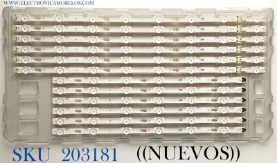 KIT DE LEDS PARA TV SAMSUNG NUEVOS / 12 PZ  ORIGINAL / NUMERO DE PARTE BN96-39659A / BN96-39660A / 39659A / 39660A / S_5U75_55_FL_R6_REV1.5_150514_LM41-00136A / S_5U75_55_FL_LB_REV1.5_150514_LM41-00135A / PANEL  CY-GK055HGLV5H / MODELO UN55MU630DFXZA FA01