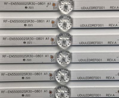 KIT DE LED'S PARA TV PHILIPS ((6 PIEZAS)) / NUMERO DE PARTE UDULEDREF001 / RF-EN550002SR30-0801 / 55W8S1P / UDULEDREF001 REV.A / RF-EN550002SR30-0801 A1 / PANEL HV550QUB / UCFR1XT / UCFR3XT / DISPLAY HV550QUB-F70 REV.2.0 / MODELO 55PFL4864 / 55PFL4756/F7 - Imagen 4