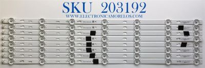 KIT DE LED'S PARA TV LG (8 PIEZAS) / NUMERO DE PARTE TCL-65D1200-3030FC-LX20200406 / TCL-65D1200-3030FC-LX20200406 VER.1 / YHB-4C-LB650T-YHBC / E496757 / PANEL  LVU650BEX E0001 / MODELO 65UN7000PUD / 65UN7000PUD.CUSFLH