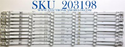 KIT DE LED'S PARA TV HISENSE (10 PIEZAS) / NUMERO DE PARTE LB6507M / 20190419 / 20190419 (V2) / E473485 / PANEL'S HD650V1U72-T0L1\S0\GM\ROH / HD650S1U72-K1\CKD3A\ROH / HD650V1U72-T0L1\S0\CKD\ROH / MODELOS 65H6570F / 65H6510G