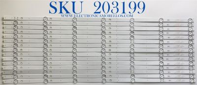 KIT DE LED'S PARA TV SONY (15 PIEZAS) / NUMERO DE PARTE SVA700A17 / SVA700A17_14MM_7LED_REV01_20180103 / PC64979 / PC64979B / SVA700A17 14MM 7LED REV02 180227 / E320262 / PANEL YD8S010CNX01 / MODELO  XBR-70X830F