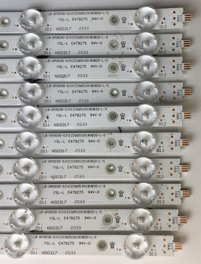 KIT DE LED'S PARA TV VIZIO (20 PIEZAS) / NUMERO DE PARTE NS0317 / LB-GM3030-GJVIZIO6510X18VB20-L-S / LB-GM3030-GJVIZIO6510X18VB20-R-S / 210BZ06DRB339CF04X / 50B2000NDM9N / 65VB20-L / 65VB20-R / PANEL TPT650UA-QVN07.U / MODELO M65Q7-H1 - Imagen 2