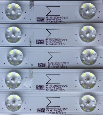 KIT DE LED'S PARA TV TCL (14 PIEZAS) / NUMERO DE PARTE 65HR330M08 / 65HR330M08A3  V3 / 65HR330M08B3  V3 / 65HR330M08C3  V3 / 4C-LB6508-HR / PANEL LVU650NDJL CDW00 V1 / MODELO 65S535 - Imagen 3