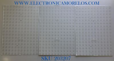 KIT DE LED'S PARA TV SAMSUNG (10 PIEZAS) / NUMERO DE PARTE BN97-16710A / LS01  SK 1B2 / 010216720357 / K058F-230B / PANEL CY-TT075JMLV4H / MODELO QN75Q800TAFXZA