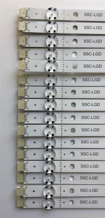 KIT DE LED'S PARA TV LG (16 PIEZAS) / NUMERO DE PARTE EAV64757901 / SSC_Y20_SLIMDRT_55NAN090_LGD_S / SSC_SSC_Y20_SLIMDRT_55NAN090_LGD / REV00_190925 / LGD55049 / SSC_LGD / PANEL HC550DQB_SLCA1 /MODELO 55NAN090UNA.BUSWLJR - Imagen 2