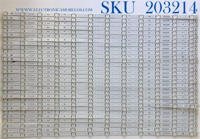 KIT DE LED'S PARA TV LG (30 PIEZAS) / NUMERO DE PARTE EAV64593001 / SSC_SLIMDRT_75SM90_S / Y19_SLIM_DRT_75SM90_CASE K_180904 / PANEL NC750DQD-AAHH1 / MODELOS  75SM9070PUA / 75SM9070PUA.BUSYLJR / 75UN6950ZUD