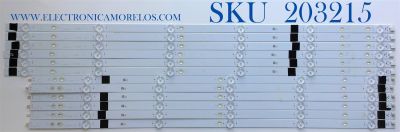  KIT DE LED'S PARA TV SHARP / VIZIO (12 PIEZAS) / NUMERO DE PARTE LB7000D / LB7000D V0_00 / LB7000D V1_00 / PANEL SD700DUS-4 / MODELOS 4T-C70BK2UD / V705-G3  LFTRYSLW