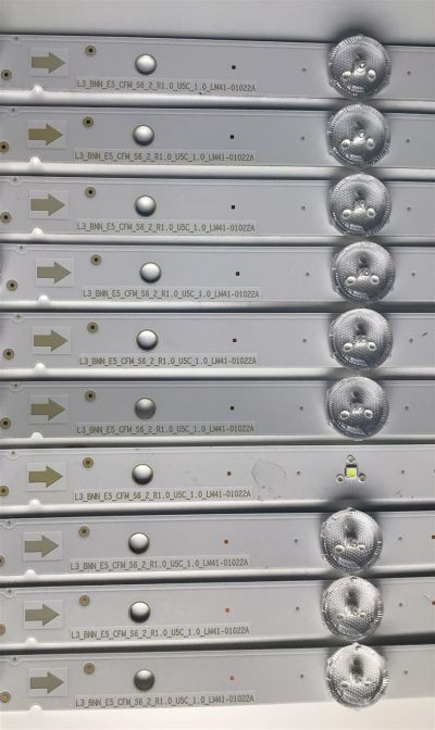KIT DE LED'S PARA TV SONY (10 PIEZAS) / NUMERO DE PARTE L3_BNN_E5_CFM_S6_2_R1.0_U5C_1.0 / LM41-01022A / BC-H 94V-0 / U723 Z / PANEL YSAF055CNO01 / MODELO XBR-55X800H / XBR55X800H - Imagen 2