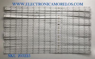 KIT DE LED'S PARA TV TCL (20 PIEZAS) / NUMERO DE PARTE TCL-75R6_LD_L-3030-LX20180911 / YHF-4C-LB7516-YH02J / TCL-75R6_LD_L-3030-LX20180911 VER.3 / PANEL LVU750NDBL / MODELO 75R615