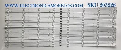 KIT DE LED'S PARA TV SONY (16 PIEZAS) / NUMERO DE PARTE L3_BNN_G5_CFM_S8_2_R1.0_T9Q_1.0 / LM41-00831A / U728 Z / PANEL YSAF075CNG01 / MODELO XBR-75X800H / XBR75X800H
